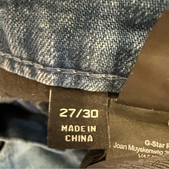 G-Star Women’s Jeans Ultra High Deck Wide Leg Raw Hem Size 27 Waist x 30 Length - Picture 9 of 16